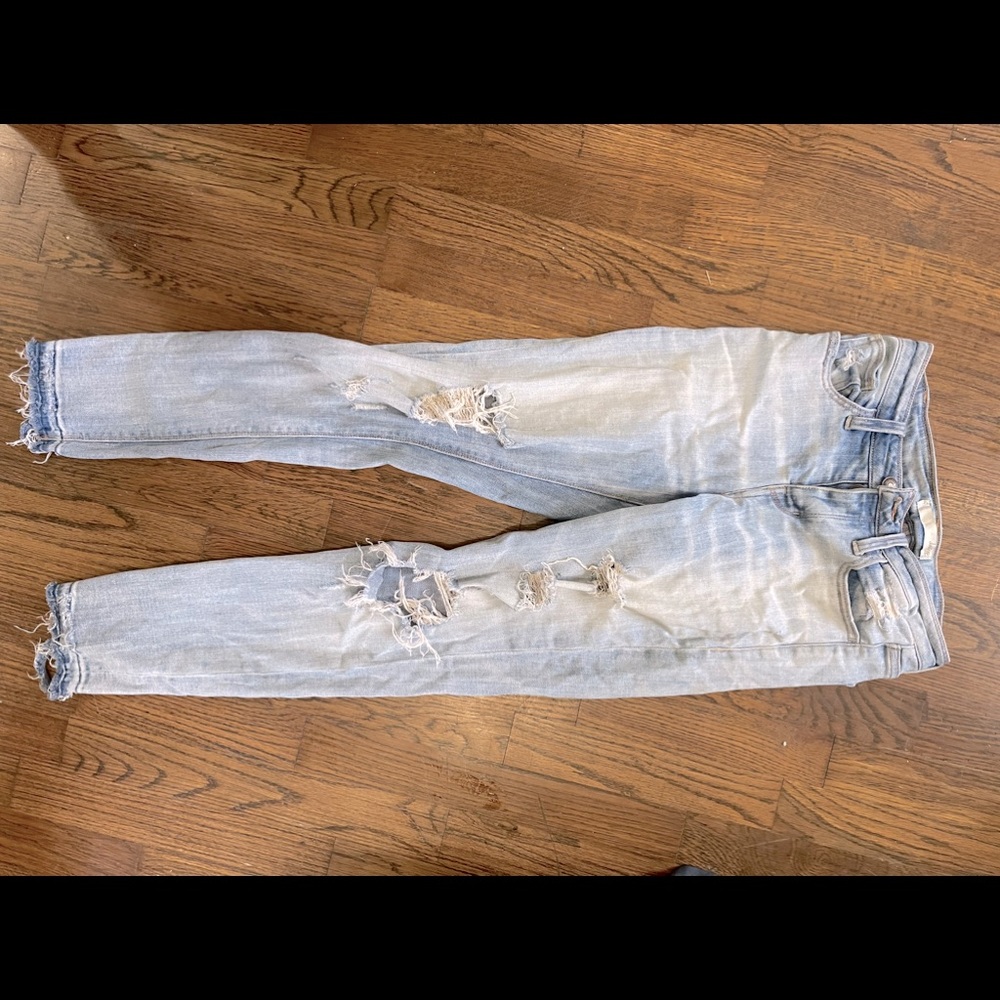 light wash boyfriend jeans